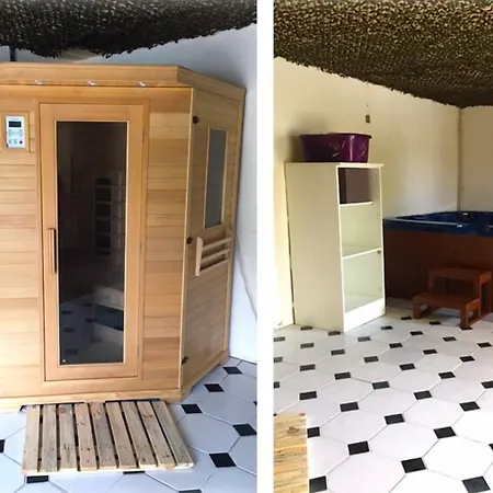 Alojamento de Acomodação e Pequeno-almoço Jardin D'arcy - D'hôtes Avec Piscine Et Bois